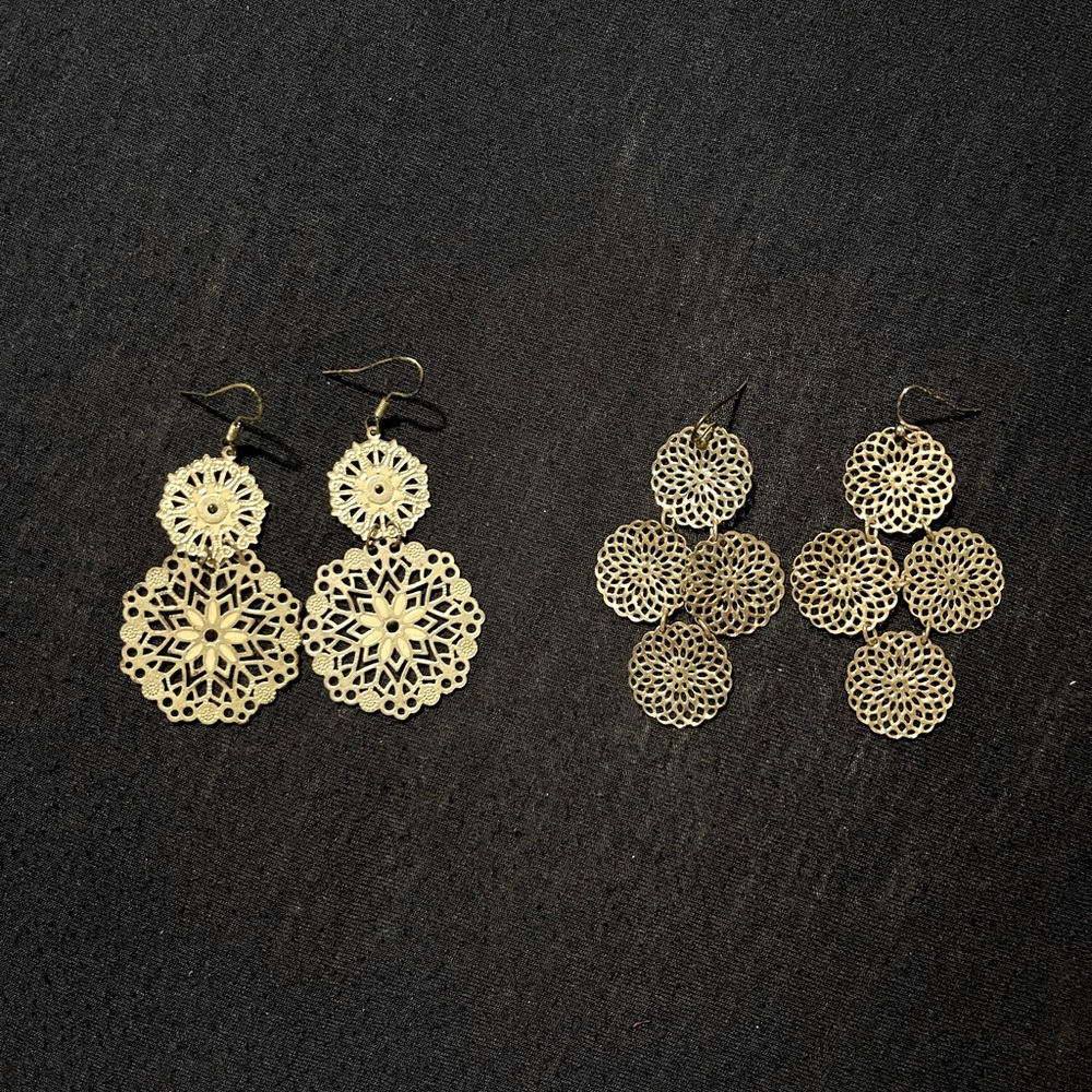 Medallion earrings